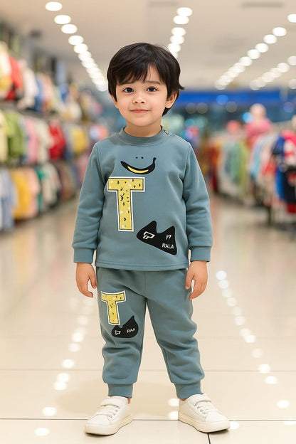 Fashion T Printed Kids Winter Suit