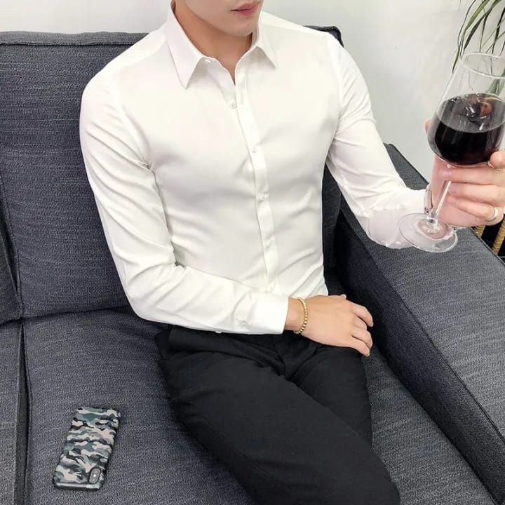 Men's Premium White Formal Shirt