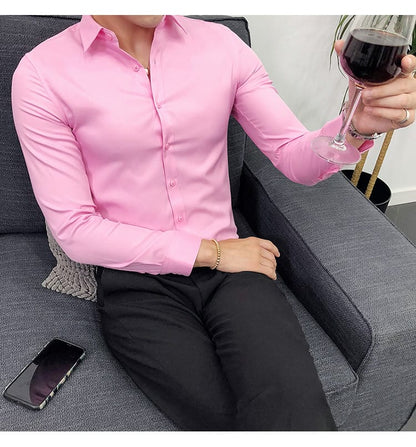 Men's Premium Pink Formal Shirt